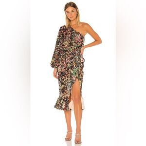 HEMANT AND NANDITA NEW WITH TAGS HN-VEENA-605 DRESS IN BLACK SIZE MEDIUM